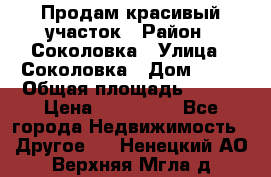 Продам красивый участок › Район ­ Соколовка › Улица ­ Соколовка › Дом ­ 18 › Общая площадь ­ 100 › Цена ­ 300 000 - Все города Недвижимость » Другое   . Ненецкий АО,Верхняя Мгла д.